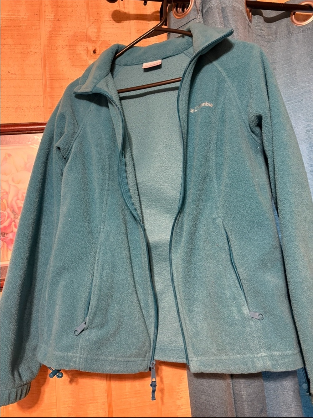 Columbia Women's Teal Full-Zip Teddy Jacket